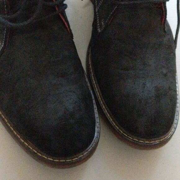 Lloyd Dalbert Suede Black lace up oiled suede boots Germany Men's 10US - Picture 7 of 9